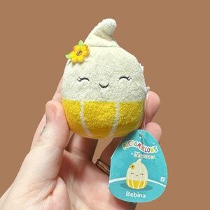 Squishmallows 2.5” Bebina Fall Autumn Gourd with Flower Micromallow New!